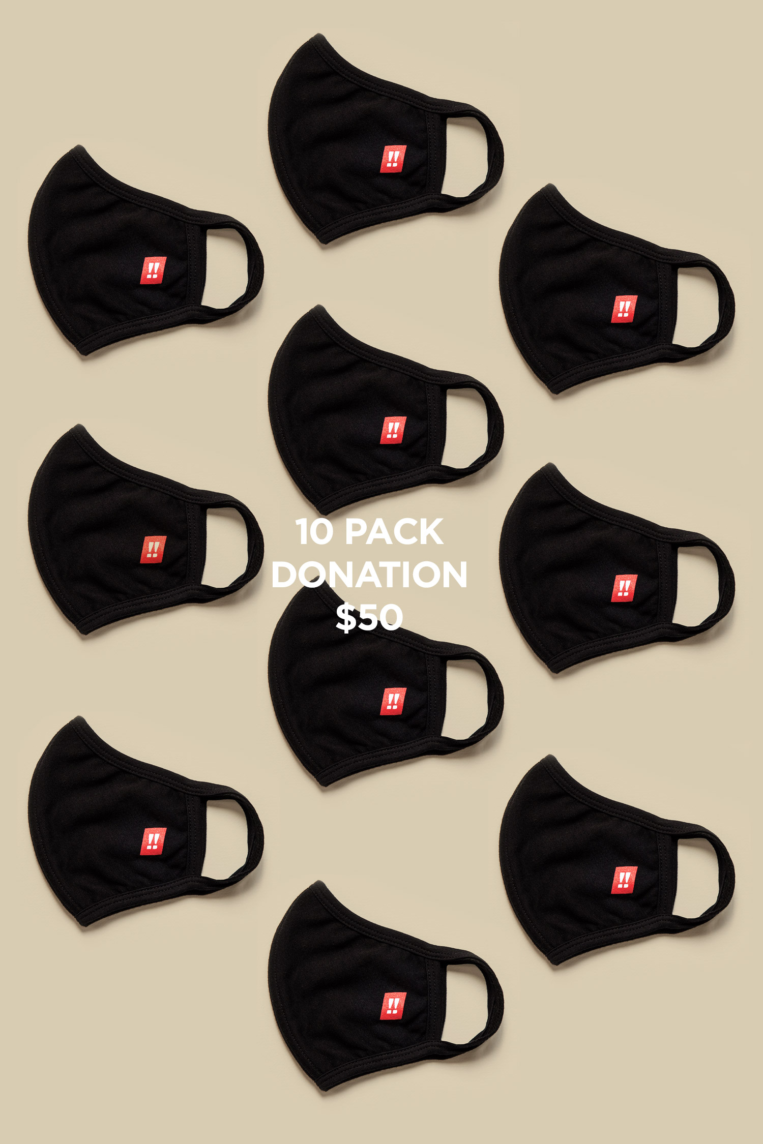 Face Mask: 10 pack (donation)
